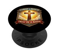 Christ is Risen Truly He is Risen Christian Easter Orthodoxe PopSockets PopGrip Adhésif
