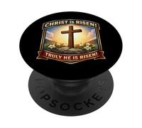 Christ is Risen Truly He is Risen Christian Easter Orthodoxe PopSockets PopGrip Adhésif