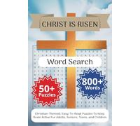 Christ Is Risen Word Search: Easy-To-Read Christian Themed Puzzles | Perfect For Reflection, Relaxation & Mindfulness | For Adults, Seniors, Teens & Children