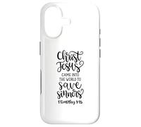 Christ Jésus est Venu pour sauver Les pécheurs Bible chrétienne Coque pour iPhone 17
