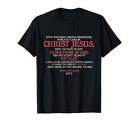 Christ Jésus Souffrant Serviteur Philippiens 2 5-7 Isaïe 53 T-Shirt