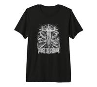 Christ Le Rédempteur Bras Au-Dessus du Monde T-Shirt Haut de Gamme