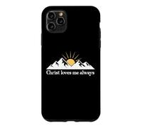 Christ Loves Me Always Jesus Christian Bible Verse God Quote Coque pour iPhone 11 Pro Max