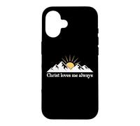 Christ Loves Me Always Jesus Christian Bible Verse God Quote Coque pour iPhone 16