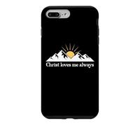 Christ Loves Me Always Jesus Christian Bible Verse God Quote Coque pour iPhone 7 Plus/8 Plus
