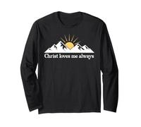 Christ Loves Me Always Jesus Christian Bible Verse God Quote Manche Longue