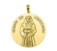 Christ Médaille Medinaceli en or massif 18 carats, 28 mm, lisse