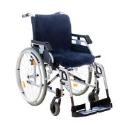 CHRIST Peau de Mouton médicale pour Fauteuil Roulant de Housse de siège et Dossier pour Fauteuil Roulant en Fourrure Anthracite, en 40 x 85 cm
