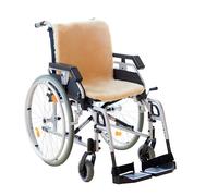 CHRIST Peau de Mouton médicale pour Fauteuil Roulant de Housse de siège et Dossier pour Fauteuil Roulant en Fourrure Naturelle, en 45 x 85 cm