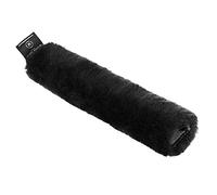 CHRIST Protège-muserolle en peau d'agneau - Protège-nez pour cheval pour licol, bridon, tête, bride en peau de mouton véritable, taille unique (28 cm), fourrure noire