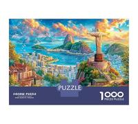 Christ Rédempteur (Brésil) Puzzle 1000 Pièces, Difficile Puzzles pour Adults EnfFourmi, Jeu De Défi Intellectuel 70x50cm/1000pcs
