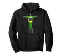 Christ Rédempteur Drapeau du Brésil Sweat à Capuche