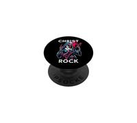 Christ Rock Skeleton Guitar Christian Metal Festival PopSockets PopGrip Adhésif
