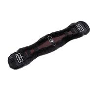 CHRIST Sangle de Selle en Fourrure de Mouton KONTURGURT de Werner Sangle de Dressage Anatomique, Sangle en Fourrure véritable, Naturel, Brun et Anthracite, 45-95 cm