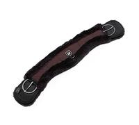 CHRIST Sangle de Selle Western en Fourrure de Mouton de Werner Forme Anatomique (Sangle Courte), Fourrure véritable en Noir-Nature, Brun-Nature et Brun-Brun, 60, 65, 70, 75, 80, 85, 90, 95, 100 cm