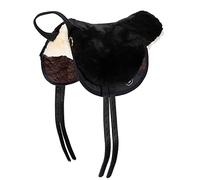 CHRIST Selle de Cheval «Fellsattel Basic Plus» de Selle de Peau d’Agneau, avec rembourrages Amovibles, Bareback-Pad, Taille: shetlands et Couleur: Marron
