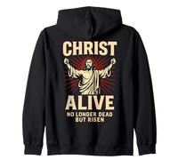 Christ Vivant ressuscité Sauveur chrétien Résurrection Foi Art Sweat à Capuche