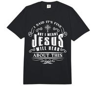 Christian a Dit Que c’est Bon Jésus entendra ça Humour drôle Comfort Colors Adult Heavyweight T-Shirt