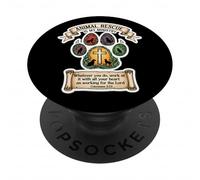 Christian Animal Rescue est Mon Officier de ministère, Dieu volontaire PopSockets PopGrip Adhésif