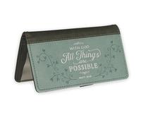 Christian Art Gifts Housse de chéquier LUXLEATHER All
