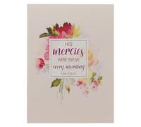 Christian Art Gifts Scripture Notebook for Women, New Mercies Every Morning - Inspirational Bible Verse, Lam. 3:22