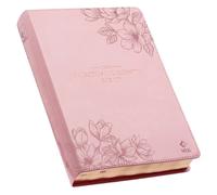 Christian Art Gifts The Spiritual Growth Bible Pink Floral FL (de piel falsa)