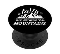 Christian Art Pop Socket - Faith Can Move Mountains PopSockets PopGrip Interchangeable