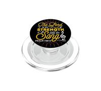 Christian Art Pop Socket - The Lord is My Strength & My Song PopSockets PopGrip pour MagSafe