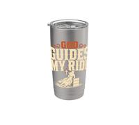 Christian Barrel Racing Jesus Take The Rênes Cadeau Gobelet isotherme en acier inoxydable double paroi