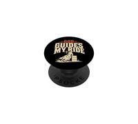 Christian Barrel Racing Jesus Take The Rênes Cadeau PopSockets PopGrip Adhésif
