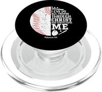 Christian Baseball I Can Do All Things Cadeau Religieux PopSockets PopGrip pour MagSafe