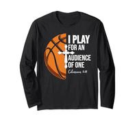 Christian Basketball Play for Audience of One Colossian 3:23 Manche Longue