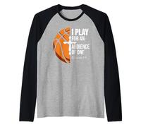 Christian Basketball Play for Audience of One Colossian 3:23 Manche Raglan