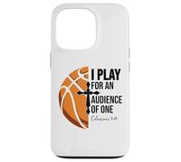 Christian Basketball Scripture 23 God Basketball Bible Verse Coque pour iPhone 13 Pro