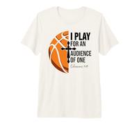 Christian Basketball Scripture Psalm 23 Audience of One God T-Shirt Haut de Gamme