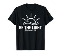Christian Be The Light Women Bible Verse Jesus Faith T-Shirt