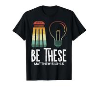 Christian Believer Religieux Pastor Bible T-Shirt Graphique avec Valeur, Homme, Noir, S