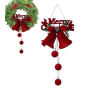 Christian Bell Flollower-Christmas Décoration pour pendaison guirlande de célébration d'hiver pour arbre, clôture, front | porte, jardin, bureau, terrasse, exposition