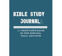 Christian Bible Study Journal: A Creative 3-Month Guide for Daily Reflection, Prayer, Gratitude and Spiritual Growth.: Prayer Notebook | Coloured Pages.