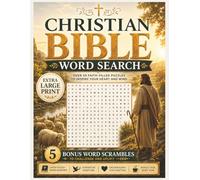 Christian Bible Word Search - Extra Large Print: Faith-Based Word Search Puzzles: Over 50 Scripture-Inspired Word Searches and 5 Bonus Word Scrambles for Adults, Seniors, and Christian Puzzle Lovers