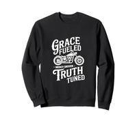 Christian Biker Grace Fueled Truth Tuned Sweatshirt