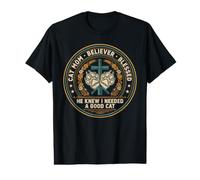 Christian Cat Faith savait Que J'avais Besoin d'un Bon Chat T-Shirt Graphique avec Valeur