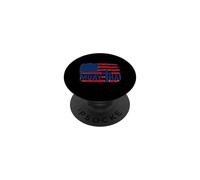 Christian Cross, Muay Thai, Drapeau Américain, Dieu, Boxe PopSockets PopGrip Adhésif