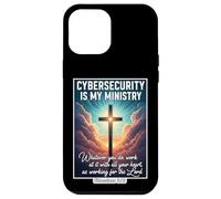 Christian Cybersecurity is My Ministtry Specialist Analyst Coque pour iPhone 12 Pro Max