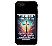Christian Cybersecurity is My Ministtry Specialist Analyst Coque pour iPhone SE (2020) / 7/8