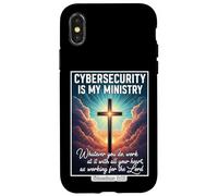 Christian Cybersecurity is My Ministtry Specialist Analyst Coque pour iPhone X/XS