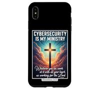 Christian Cybersecurity is My Ministtry Specialist Analyst Coque pour iPhone XS Max