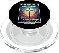 Christian Cybersecurity is My Ministtry Specialist Analyst PopSockets PopGrip pour MagSafe