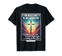 Christian Cybersecurity is My Ministtry Specialist Analyst T-Shirt