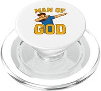 Christian Dad Dab Man of God Father’s Day Funny Men PopSockets PopGrip pour MagSafe